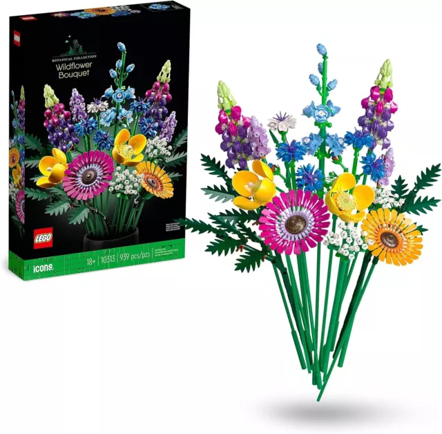 Lego Icons 10328. Ramo de flores silvestres. 939 piezas. Para más de 18 años