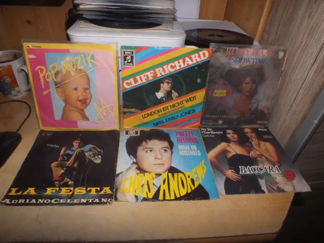 65 SINGLES SCHALLPLATTENSAMMLUNG 7"/  70er / POP / DISCO / HITS / RARITÄTEN