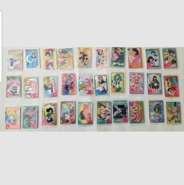 2016 Sailor Moon Twin Wafers Cards Complete Sets of 1 & 2 (30 Brand New Cards)