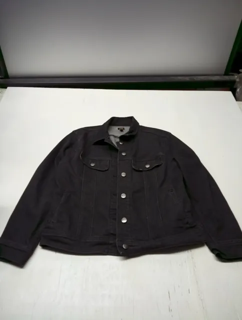 Vintage Lee Black Denim Jacket Size L
