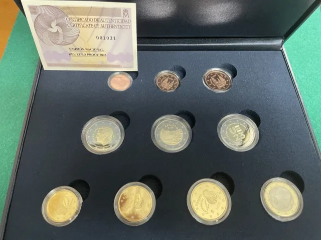 ESPAÑA set oficial euros proof 2023 CIUDAD VIEJA DE CACERES