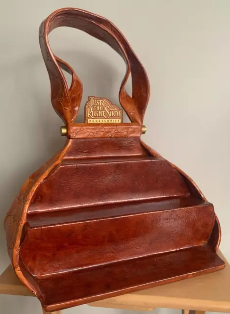 Just the Right Shoe Giant Tan Brown Handbag Display Stand Good Condition