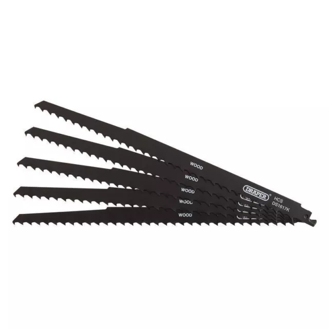 Draper Reciprocating Saw Blades for Pruning & Coarse Wood & Plastic Cutting, 300