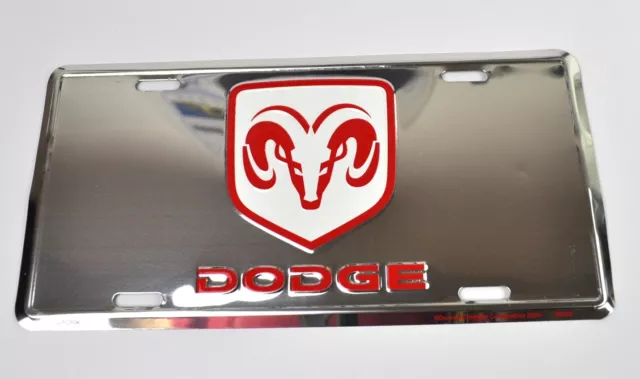 Dodge RAM Logo USA Plaque D'Immatriculation License Plate Déco Plaque de Tôle