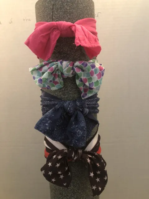 Baby Girl Headwrap Soft Bows 4pc