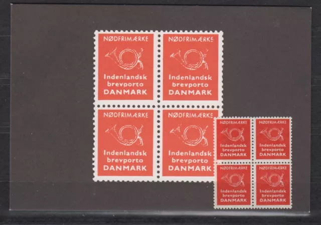 Dänemark Notmarke 1963 Viererblock postfrisch MNH/** Nicht ausgegeben