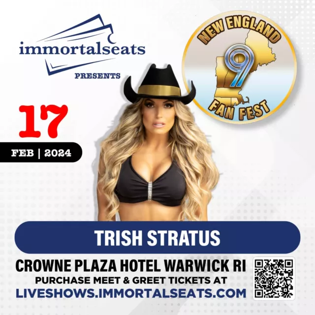 Trish Stratus In Person Autograph Event  VIP Mail orders 2/17/24 Warwick RI