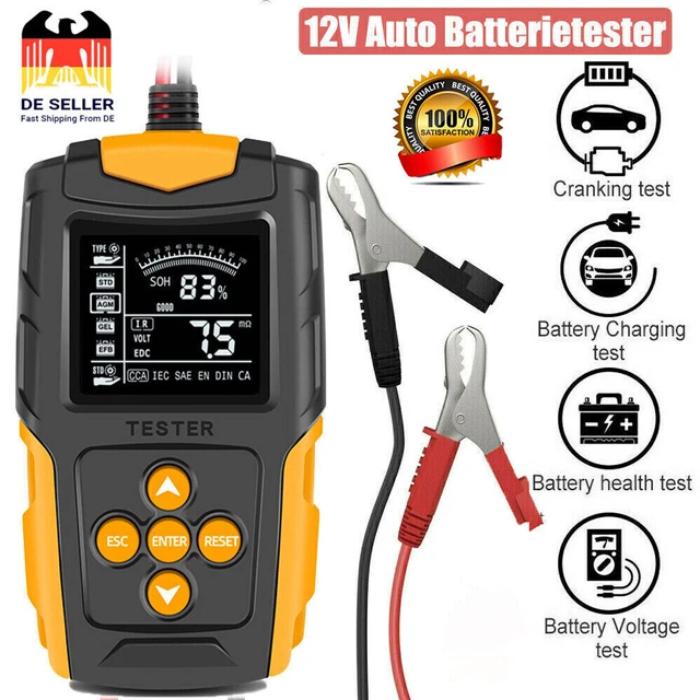 NUOVO tester batteria auto 12 V dispositivo diagnostico digitale veicolo tester batteria tester DHL