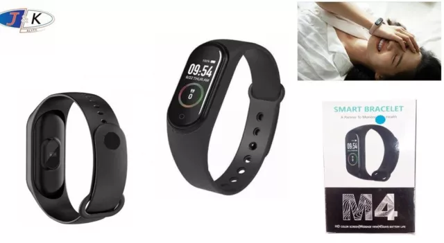 Acheter M4 montre intelligente fréquence cardiaque tensiomètre Sport bande  bracelet Tracker