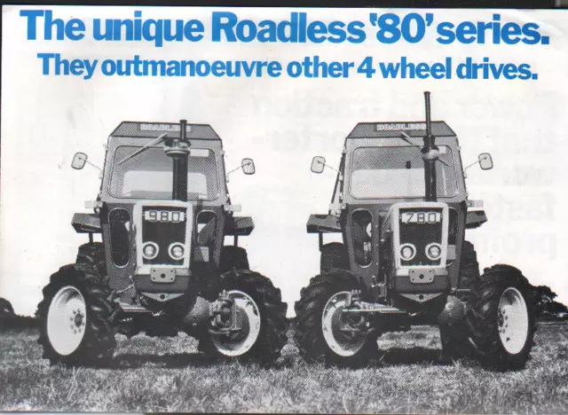 Roadless "80 Series" Tractor Brochure Leaflet