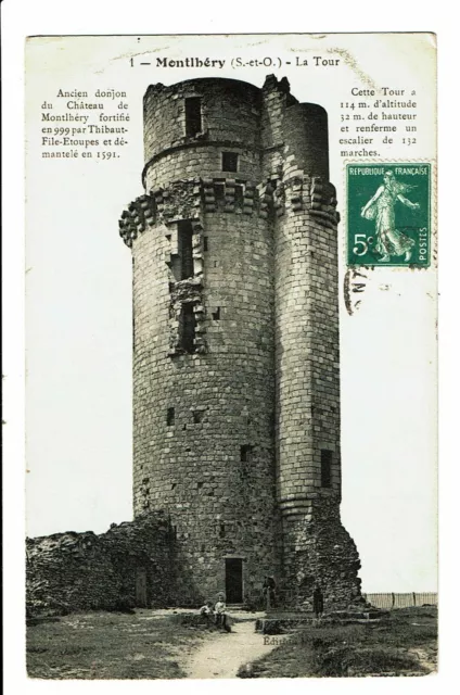 CPA - Carte Postale -FRANCE-Montlhery- La Tour -1912- VM3692