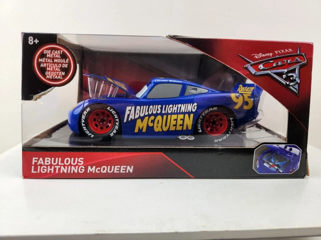 DISNEY PIXAR CARS FABULOUS LIGHTNING MCQUEEN RARE 1/24 SCALE JADA ...