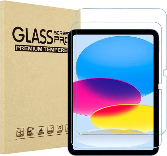 2x Tempered Glass Screen Protector for Apple iPad 5 7 8 9 10 Air Mini 6 Pro 11