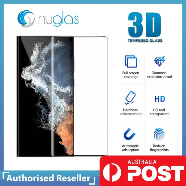 Screen Protector Nuglas 3D Tempered Glass For Samsung Galaxy S23 S22 S21 Ultra