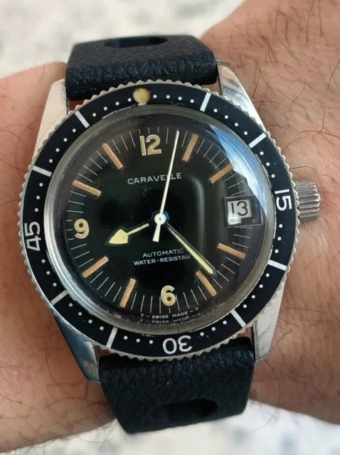 Orologio Caravelle Bulova sea hunter automatic diver vintage deep ultra rare