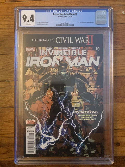Invincible Iron Man #9 (2016) CGC 9.4 1st Appearance Riri Williams Ironheart