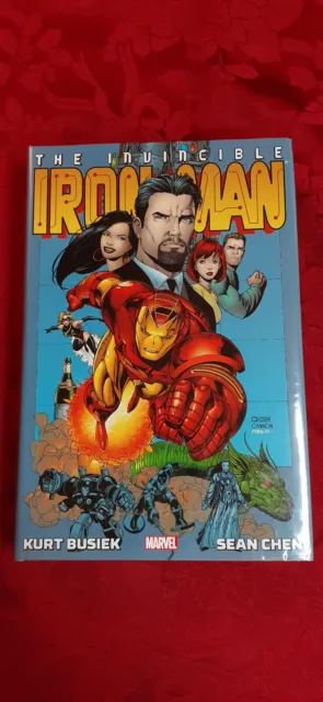 The Invincible Ironman Marvel Omnibus 2013 Busiek/Chen HCDJ First Printing