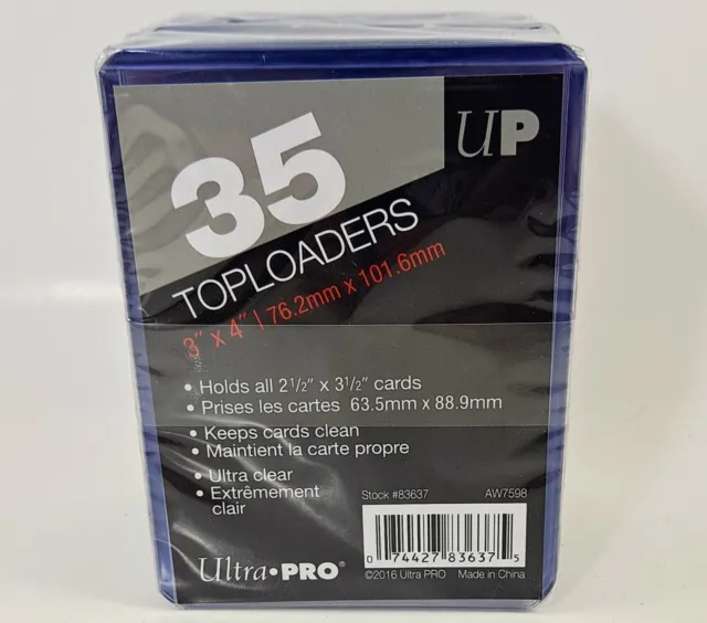 Ultra PRO 3" x 4" inch Regular Toploader - 35 Pack Ultra Clear