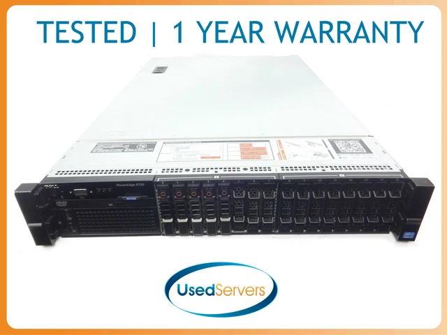 Dell Poweredge R720 16| 2x E5-2665 2.4GHZ=16Core| 256GB| 5x900GB 10K SAS| H710P
