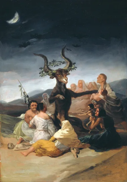 Francisco Goya Witches Sabbath Canvas Picture Print Wall Art