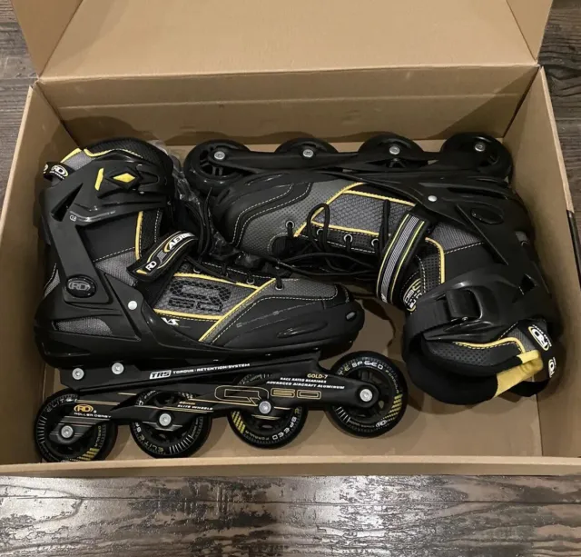 Roller Derby Men's Aerio Q-60 Inline Skates - Black/Yellow (10)