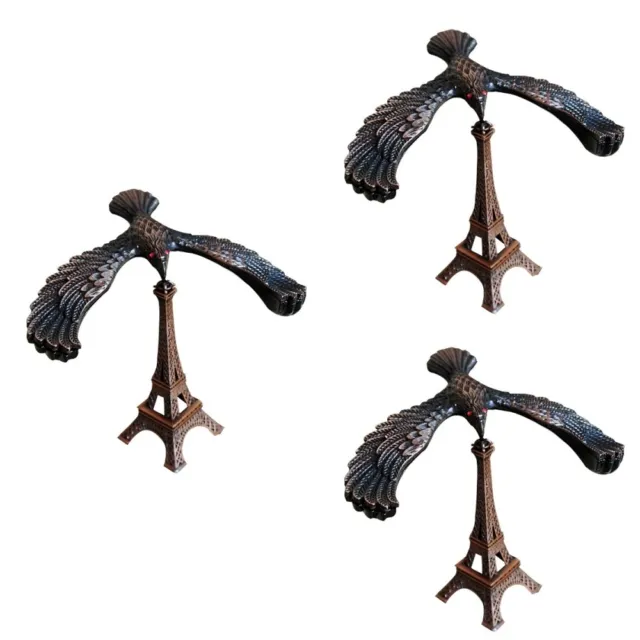 3 pz statua in ferro lega artigianato decorazione piano tavolo movimento creativo adulti