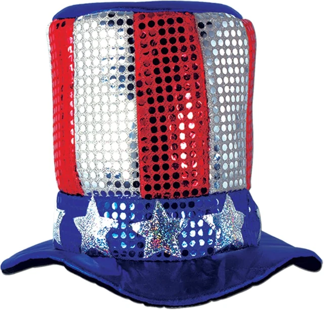 Glitz 'N Gleam Uncle Sam Top Hat Party Accessory (1 Count)