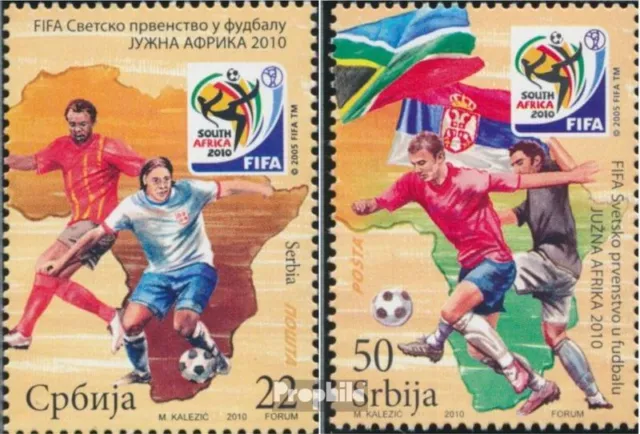 Serbia 354-355 (completa edizione) MNH 2010 Calcio WM