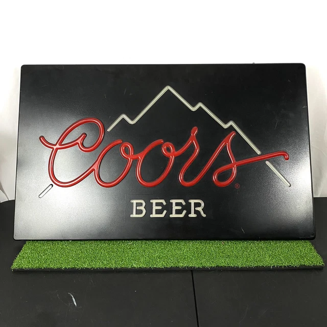Vintage - Coors Beer Neo Neon Light Up Bar Sign 1984 TESTED WORKING RARE