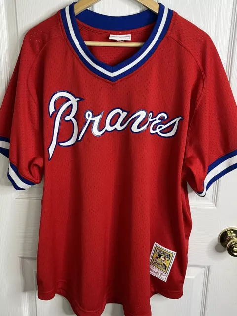 Mitchell & Ness Dale Murphy Braves Cooperstown Collection Jersey Size XL 48 Mitchell & Ness Dale Murphy Braves Cooperstown Collection Jersey Size XL 48