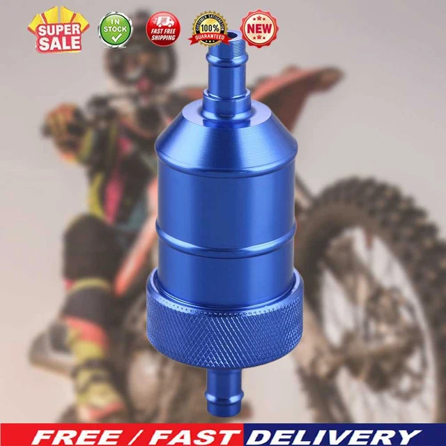 Limpiador de gasolina de 8 mm con filtro de limpieza de gasolina de núcleo de cobre para herramientas de motocicleta