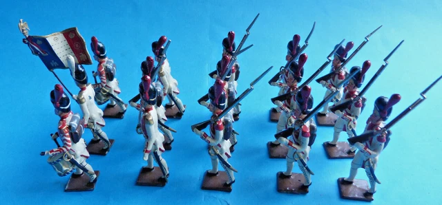 Soldats de plomb CBG MIGNOT premier empire - 16 grenadiers hollandais + boîte