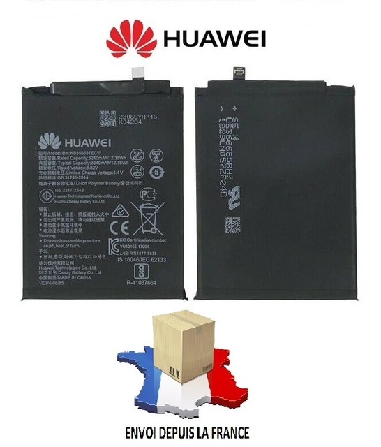 Batterie Huawei P30 Lite (MAR-LX1A) D'origine - Modèle HB356687ECW - 3340mAh - Occasion TBE