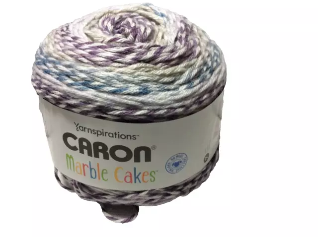 CARON LATTE CAKES Yarn Plum Fresh 22018 Variegated Fuzzy 530 yd 8.8 oz NIP