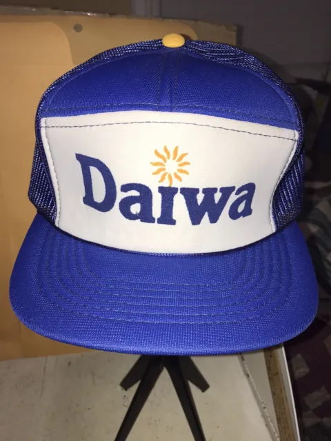 Vintage Daiwa Fishing Reels Snapback Trucker Hat Made In Korea NWOT