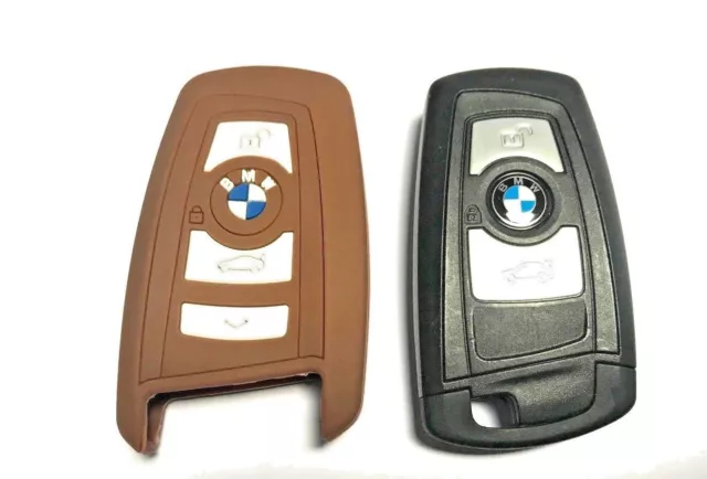 Silicone Keyless Smart Key Fob Protector Case BMW F12 13 F20 21 F30 F26 F3 Brown
