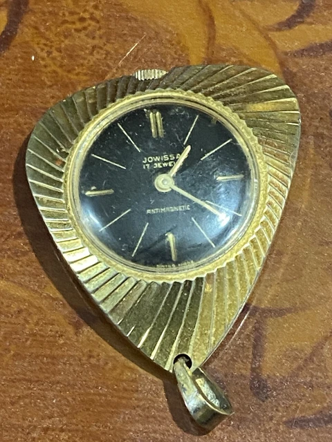 Collier-Montre Vintage Bronze – Boule Sphère Lisse – Sautoir Pour Femme Broeck – Nouveau Avec étiquettes