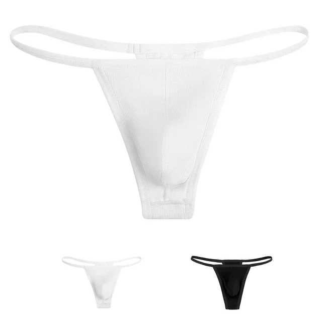 SHEER LOW RISE Thong Panties for Men Sexy Gstring Underwear Bulge Pouch ...