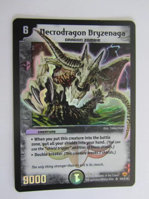 Duel Masters Trading Card Game - DM-10 Super Rare - Necrodragon Bryzenaga S4/S10