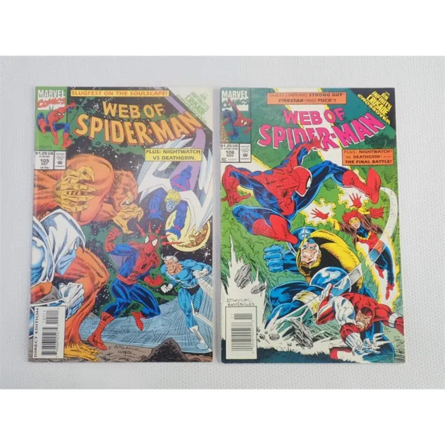 Marvel Comics  Web of Spider-Man Vol. 1 No. 105 & 106 (1993) NM-
