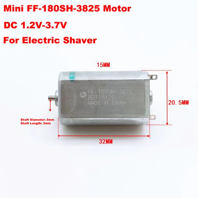 Mabuchi FF-180SH-2655 DC Motor – 2.4V-3V, 9680 RPM For Toothbrush/Shaver
