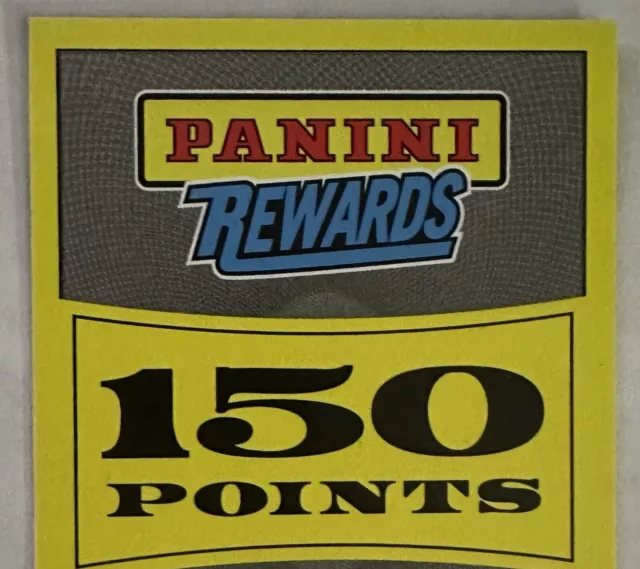Panini Rewards 150 Points Unused