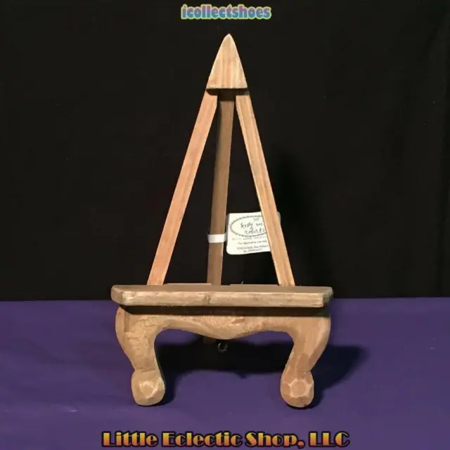 Demdaco 1002720114 Pine Wood & Iron Easel Display Stand for Wall Art or Plaques