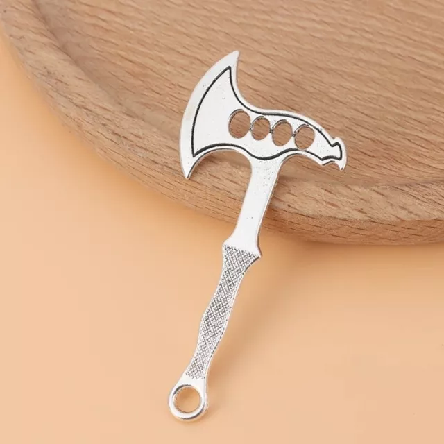 10 x Tibetan Silver Tone Axe Hatchet Charms Pendants for Necklace Jewelry Making