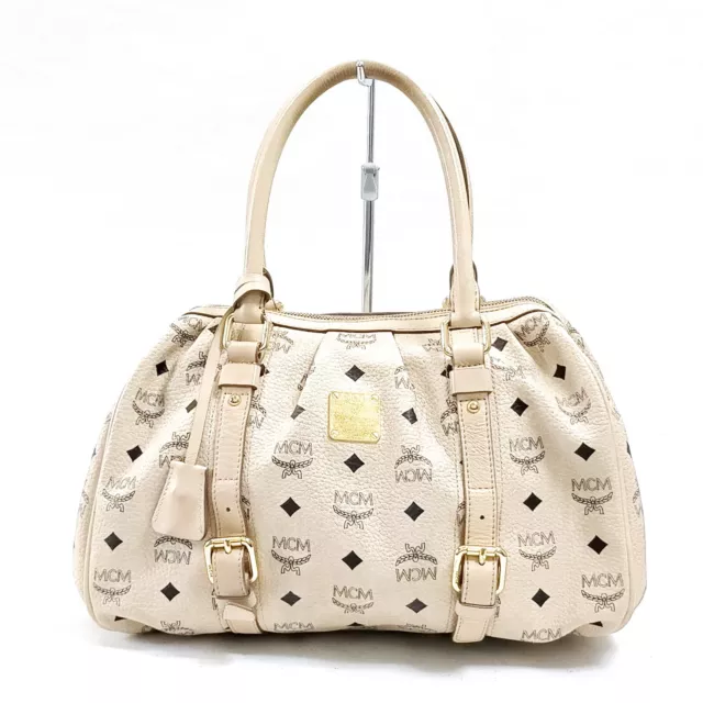 MCM Hand Bag  Beige PVC 1374666