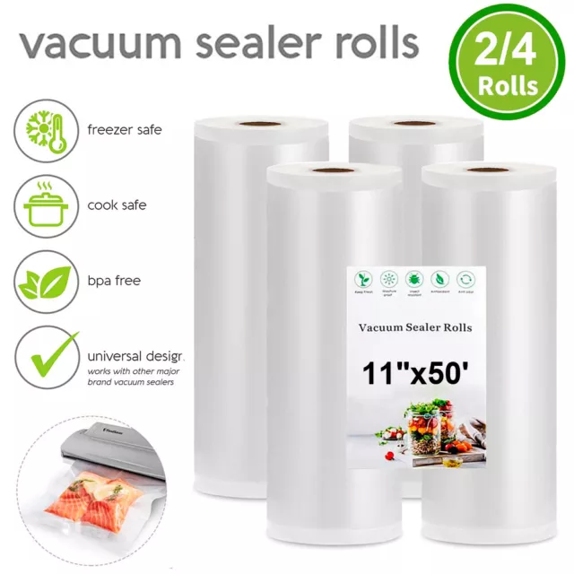 Giant Rolls 8x50' 11x50' 8x20 Vacuum Sealer Bags Food Saver