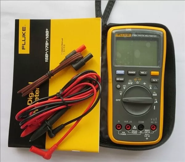 Fluke 17B+ Digital Multimeter Tester Dmm With TL75 Test Leads F17B+ !!Brand N vm