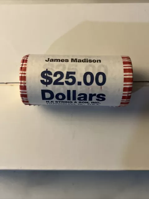 2007 P James Madison US President Dollar Coin - Sealed Roll $25