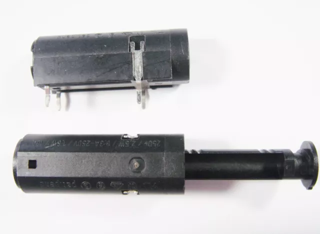 Portafusibili 250V 10A Fusibili 5x20mm Ue Norma #20-90