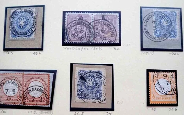 Auslandspostämter Und Kolonien Tolle Alte Sammlung Mit Stempeln /Vorläufer